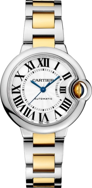 cartier ballon bleu stainless steel watch